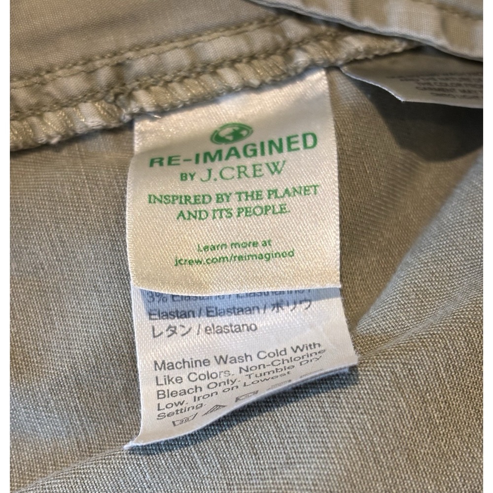 J.Crew Shorts Womens 8 Green Chino Cotton Shorts Classic Stretchy Preppy Coastal - Picture 4 of 9